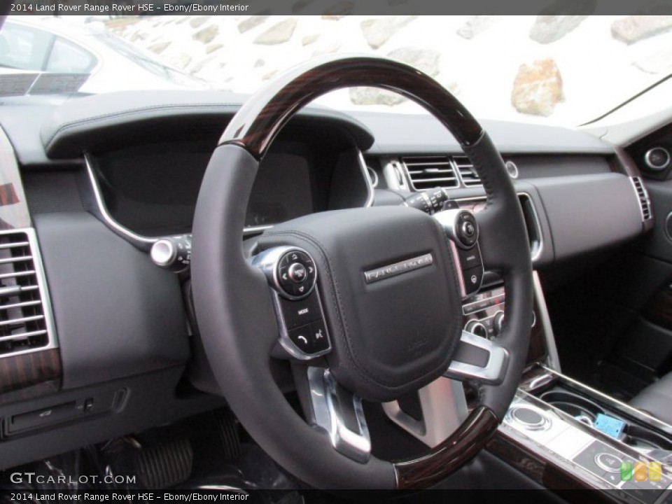 Ebony/Ebony Interior Steering Wheel for the 2014 Land Rover Range Rover HSE #99114748
