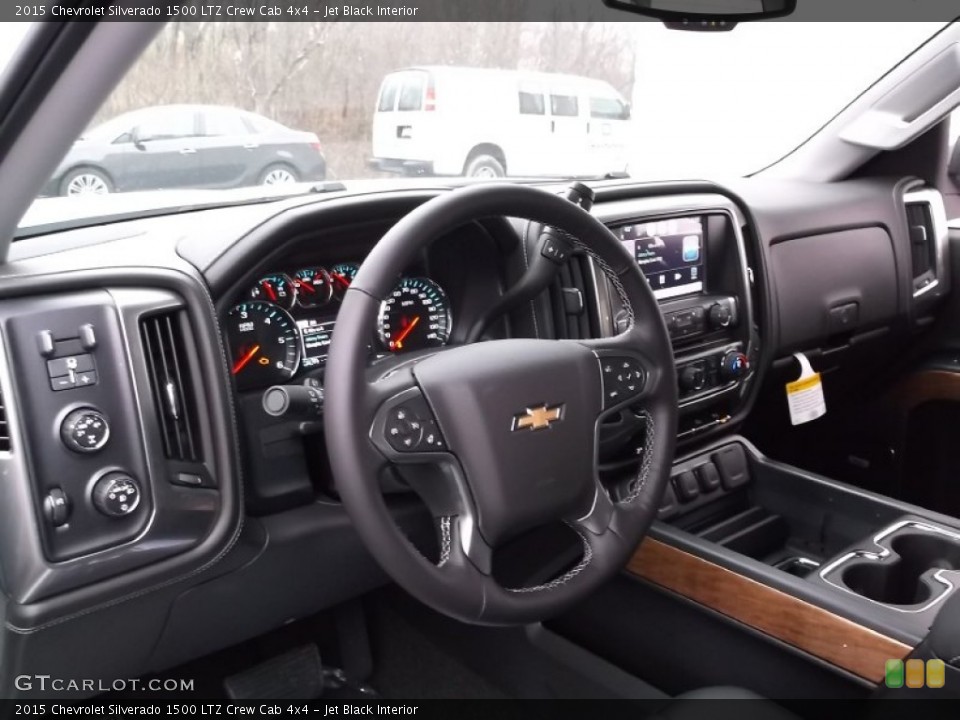Jet Black Interior Dashboard for the 2015 Chevrolet Silverado 1500 LTZ Crew Cab 4x4 #99117841
