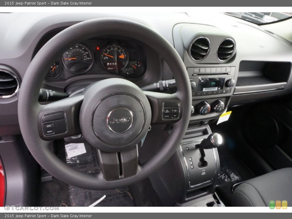 Dark Slate Gray Interior Dashboard for the 2015 Jeep Patriot Sport #99132586