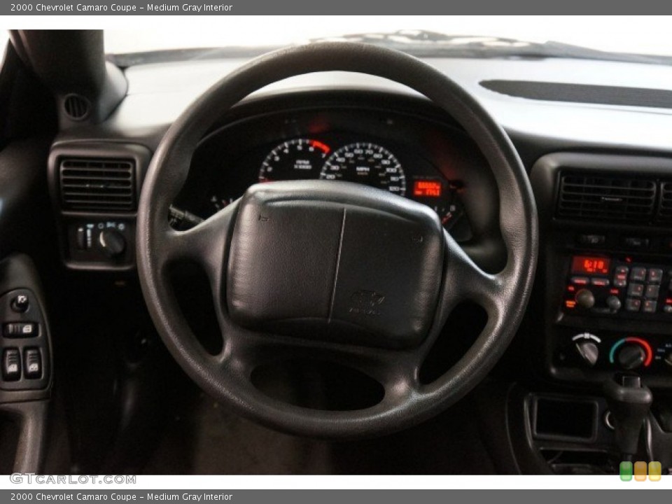 Medium Gray Interior Steering Wheel for the 2000 Chevrolet Camaro Coupe #99135610