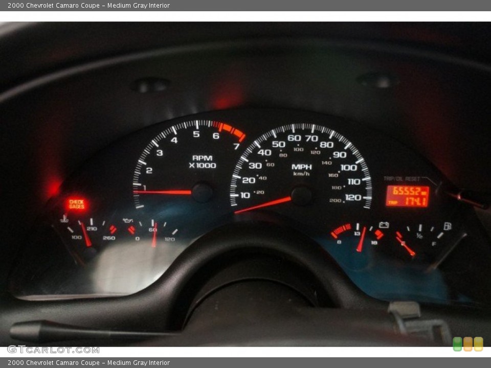 Medium Gray Interior Gauges for the 2000 Chevrolet Camaro Coupe #99135655
