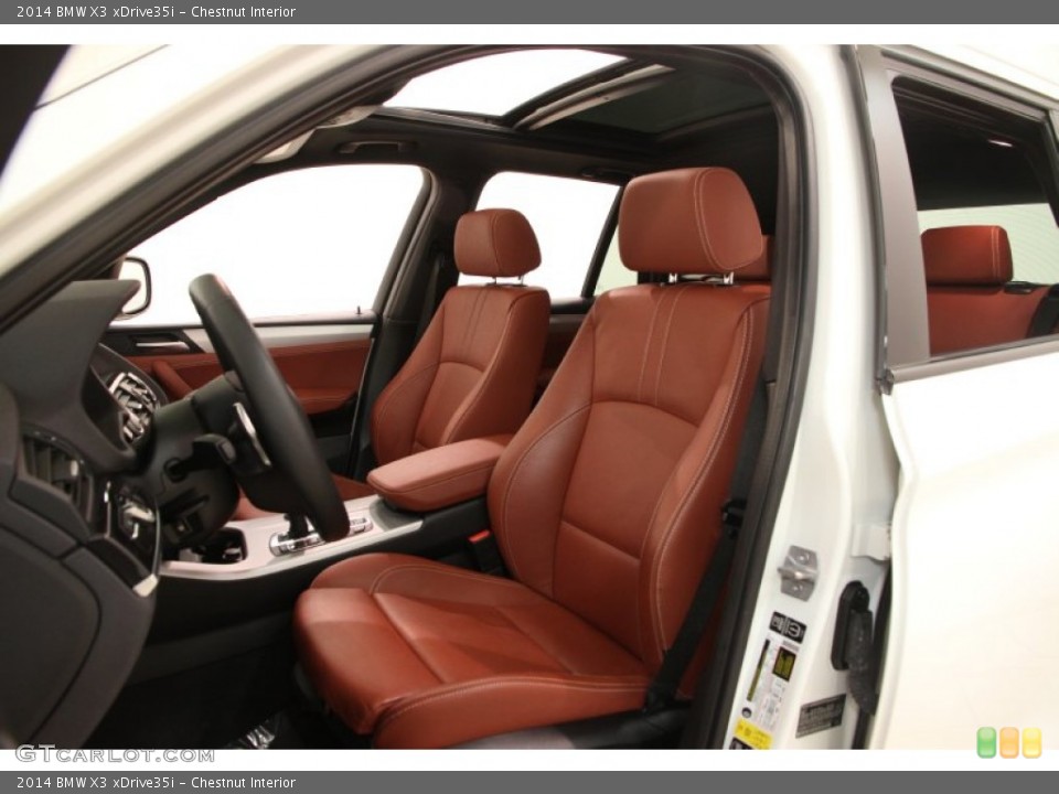 Chestnut 2014 BMW X3 Interiors