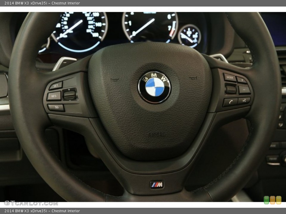 Chestnut Interior Steering Wheel for the 2014 BMW X3 xDrive35i #99143512