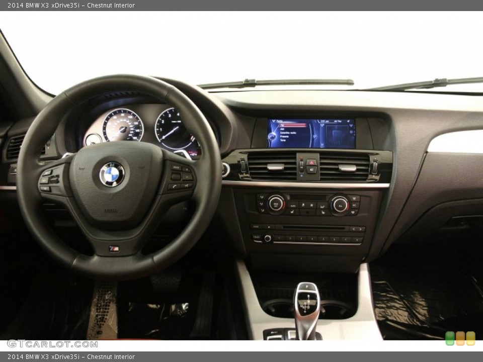 Chestnut Interior Dashboard for the 2014 BMW X3 xDrive35i #99144007