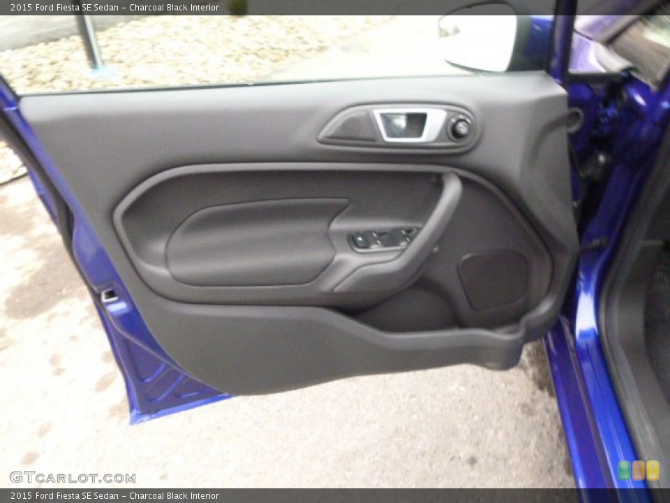 Charcoal Black Interior Door Panel for the 2015 Ford Fiesta SE Sedan #99145648