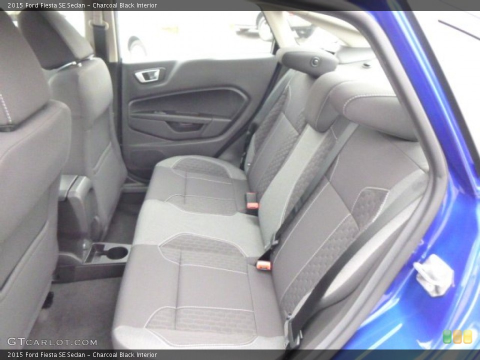 Charcoal Black Interior Rear Seat for the 2015 Ford Fiesta SE Sedan #99145672