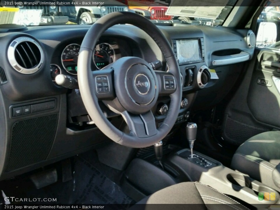 Black Interior Prime Interior for the 2015 Jeep Wrangler Unlimited Rubicon 4x4 #99152635