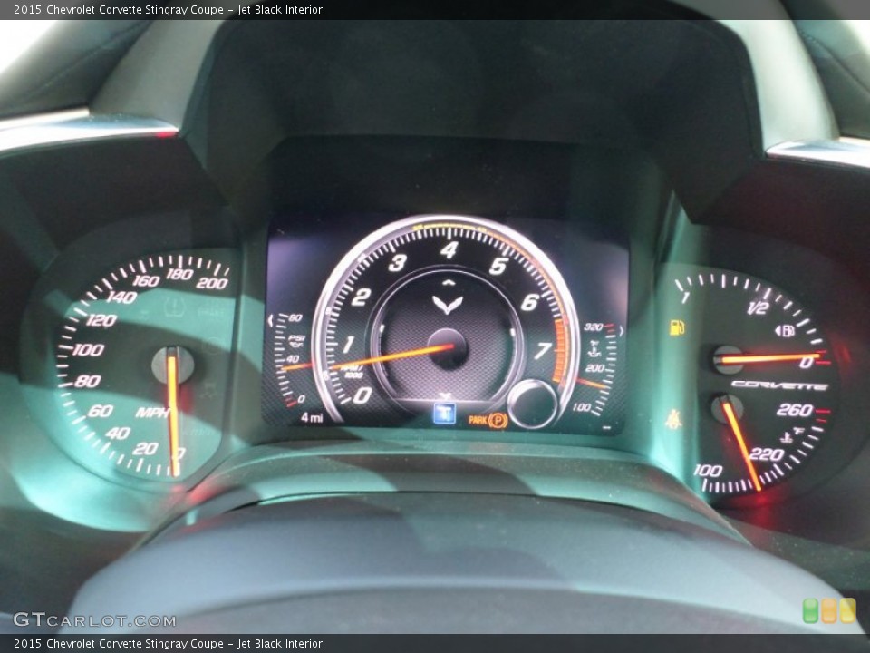 Jet Black Interior Gauges for the 2015 Chevrolet Corvette Stingray Coupe #99157696
