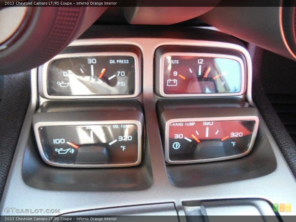 Inferno Orange Interior Gauges for the 2013 Chevrolet Camaro LT/RS Coupe #99162676