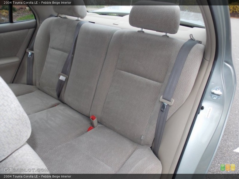 Pebble Beige Interior Rear Seat For The 2004 Toyota Corolla