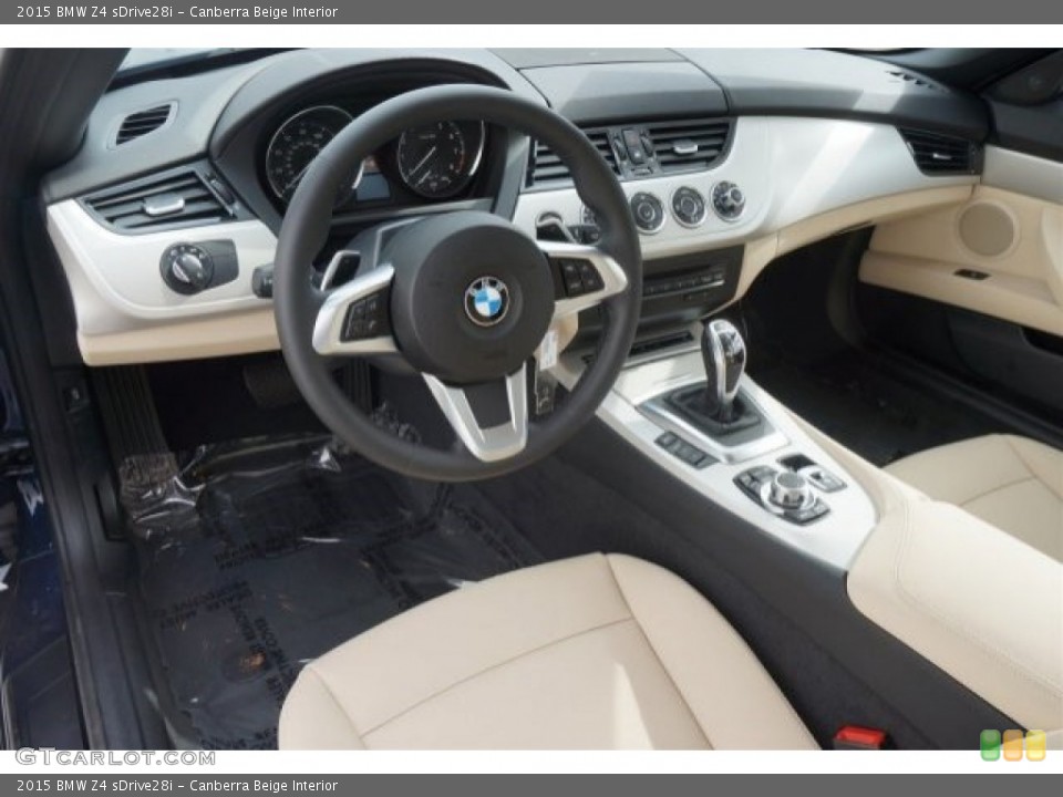Canberra Beige Interior Photo for the 2015 BMW Z4 sDrive28i #99170607