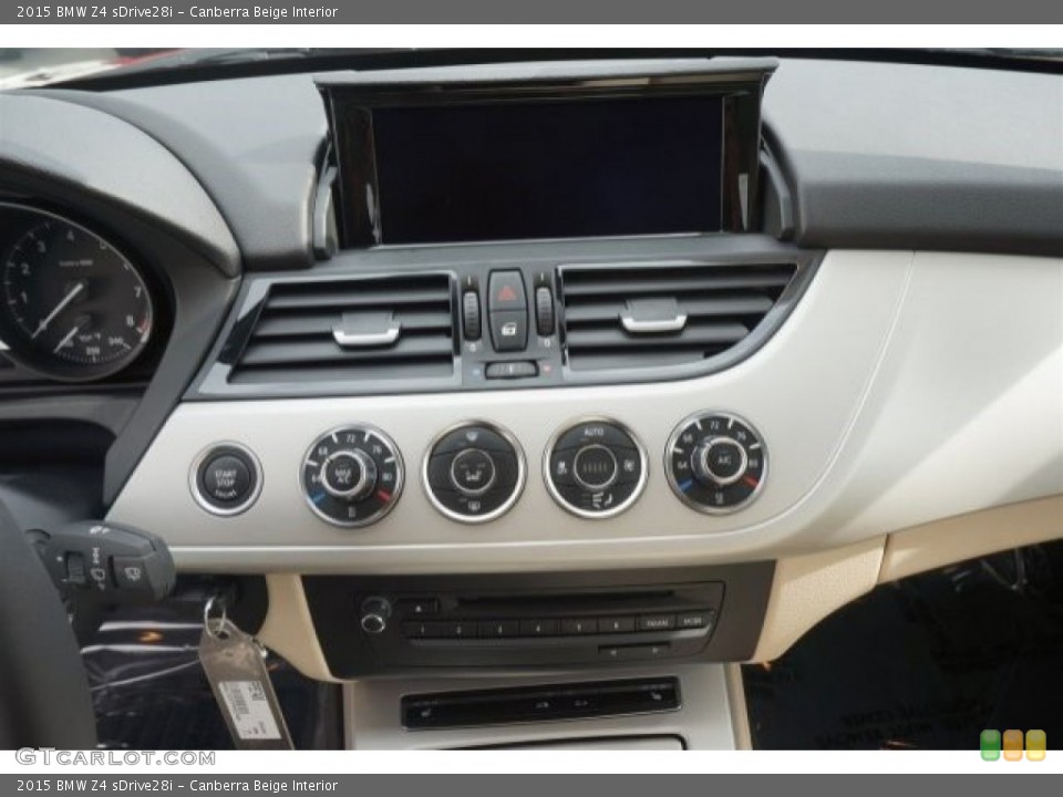 Canberra Beige Interior Controls for the 2015 BMW Z4 sDrive28i #99170629
