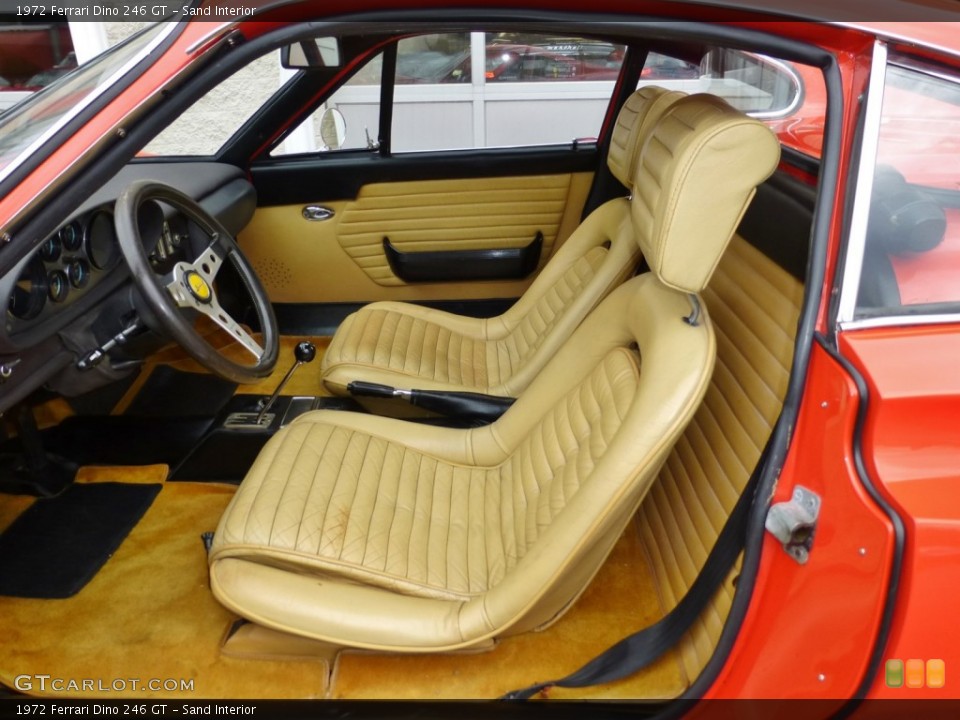 Sand Interior Front Seat for the 1972 Ferrari Dino 246 GT #99171526