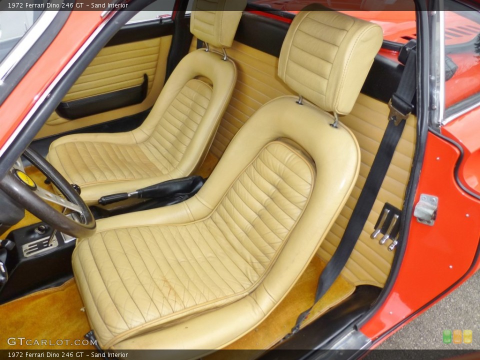 Sand Interior Front Seat for the 1972 Ferrari Dino 246 GT #99171538