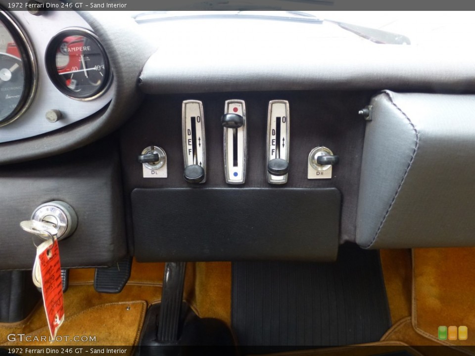 Sand Interior Controls for the 1972 Ferrari Dino 246 GT #99171583