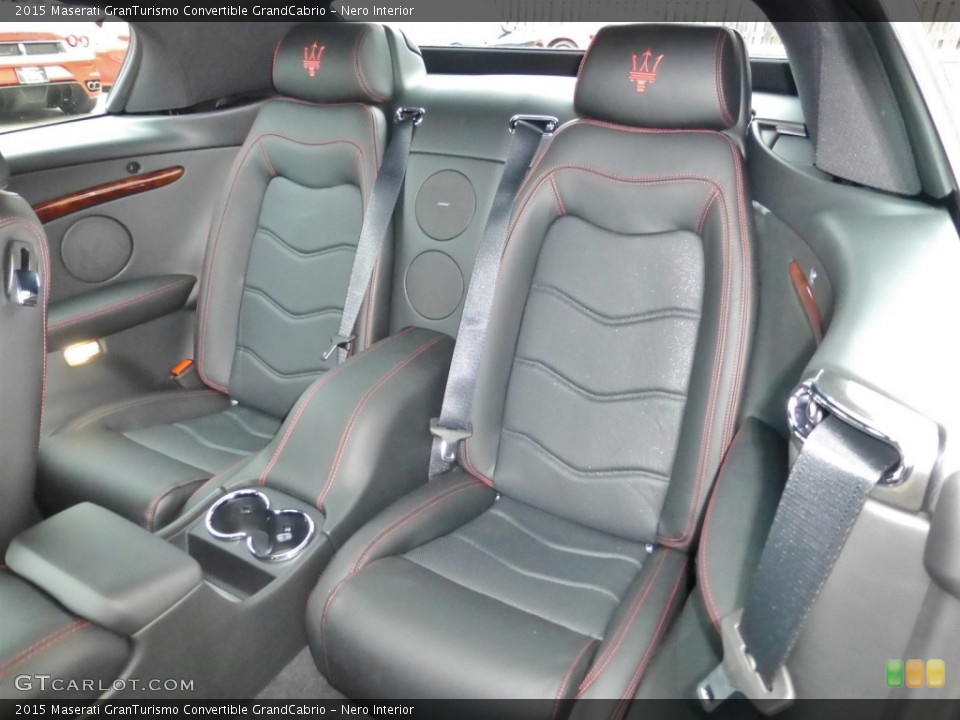 Nero Interior Rear Seat for the 2015 Maserati GranTurismo Convertible GrandCabrio #99171814