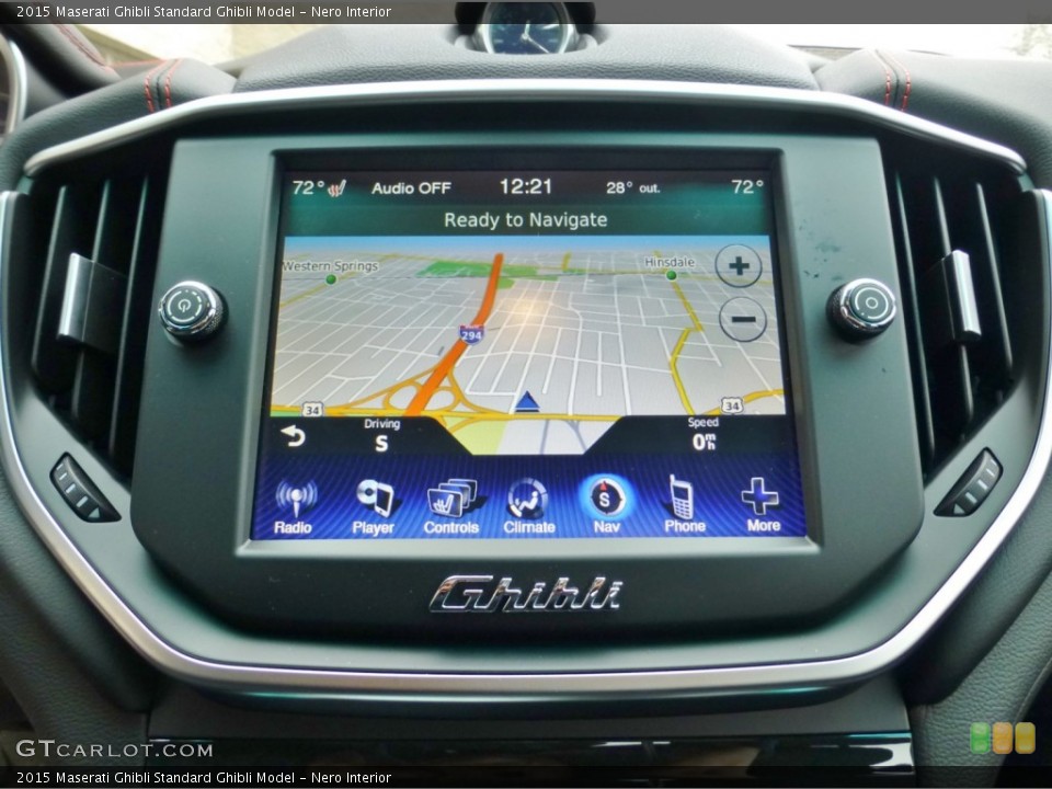 Nero Interior Navigation for the 2015 Maserati Ghibli  #99171928