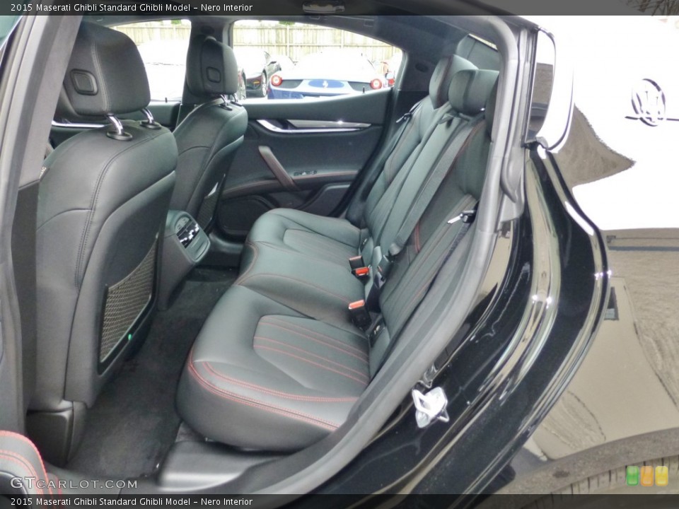Nero Interior Rear Seat for the 2015 Maserati Ghibli  #99171937