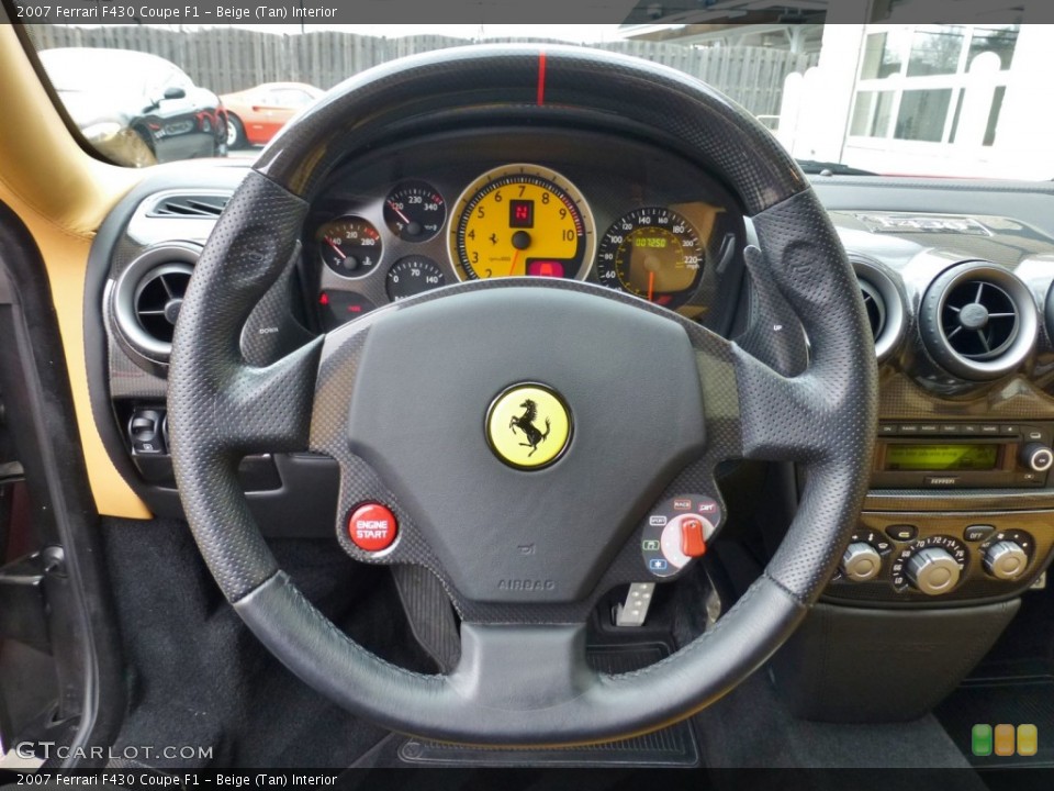 Beige (Tan) Interior Steering Wheel for the 2007 Ferrari F430 Coupe F1 #99172183