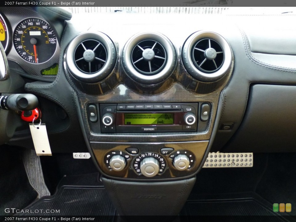 Beige (Tan) Interior Controls for the 2007 Ferrari F430 Coupe F1 #99172192