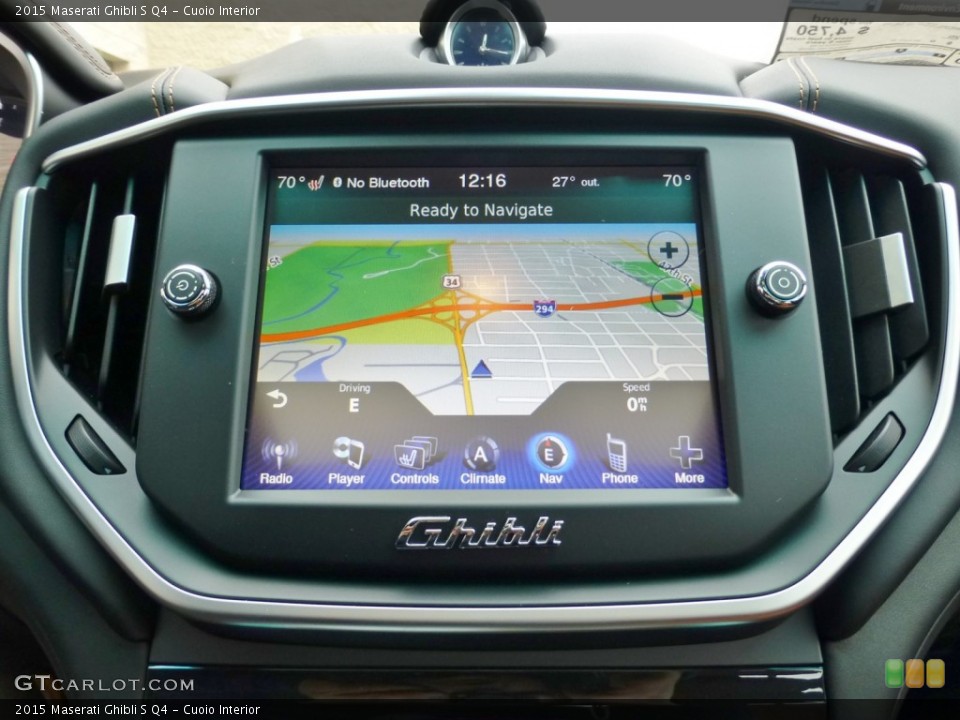 Cuoio Interior Navigation for the 2015 Maserati Ghibli S Q4 #99172477