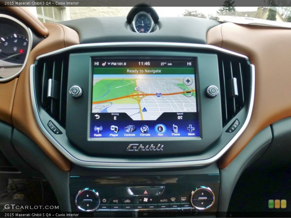 Cuoio Interior Navigation for the 2015 Maserati Ghibli S Q4 #99172774