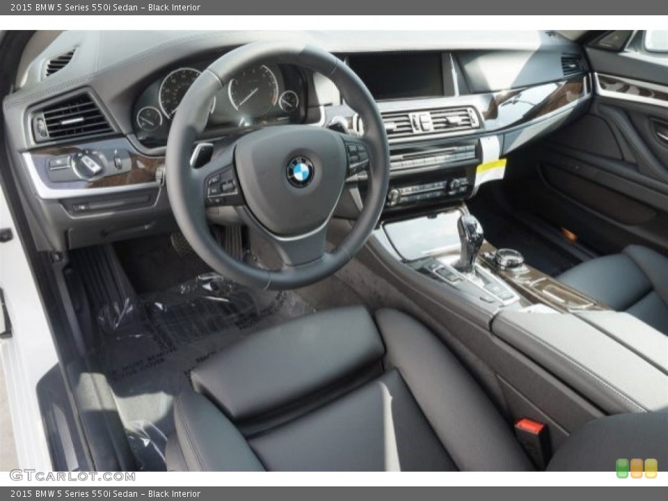 Black Interior Photo for the 2015 BMW 5 Series 550i Sedan #99173893