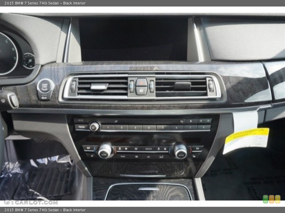 Black Interior Controls for the 2015 BMW 7 Series 740i Sedan #99174127