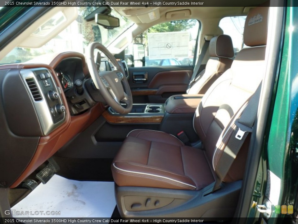 High Country Saddle Interior Photo for the 2015 Chevrolet Silverado 3500HD High Country Crew Cab Dual Rear Wheel 4x4 #99177319