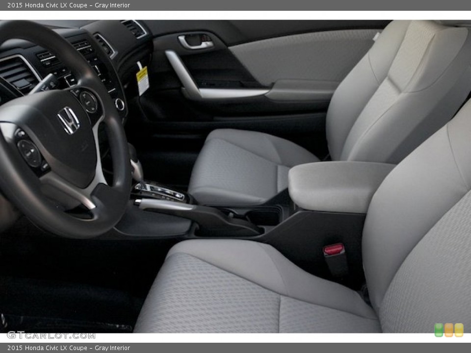 Gray Interior Front Seat for the 2015 Honda Civic LX Coupe #99177979