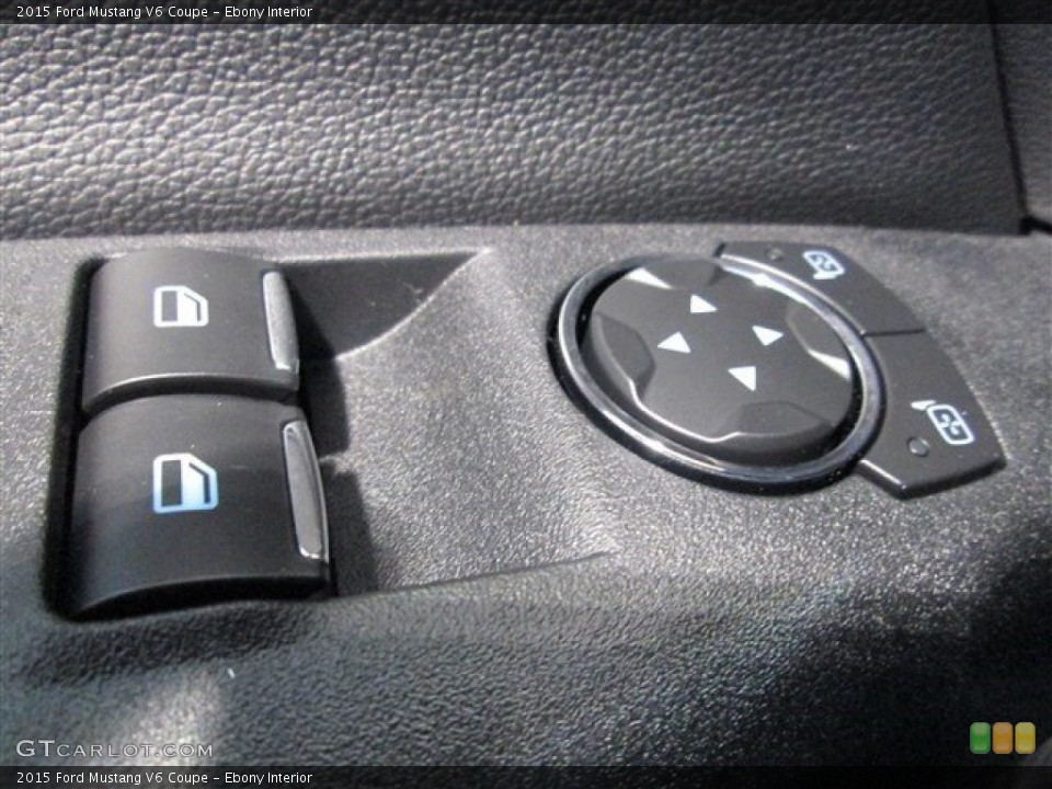 Ebony Interior Controls for the 2015 Ford Mustang V6 Coupe #99178198