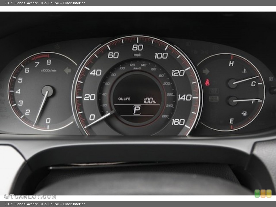 Black Interior Gauges for the 2015 Honda Accord LX-S Coupe #99185635