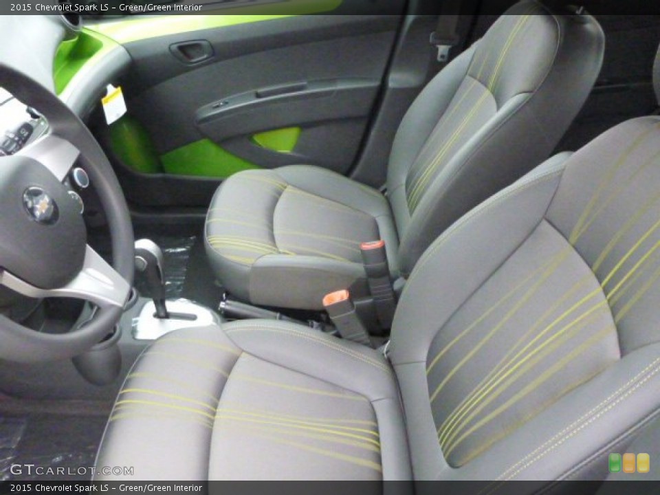 Green/Green Interior Front Seat for the 2015 Chevrolet Spark LS #99188188