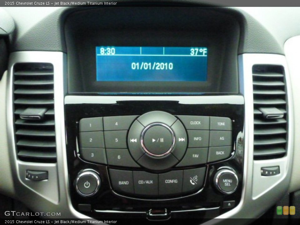 Jet Black/Medium Titanium Interior Controls for the 2015 Chevrolet Cruze LS #99189820