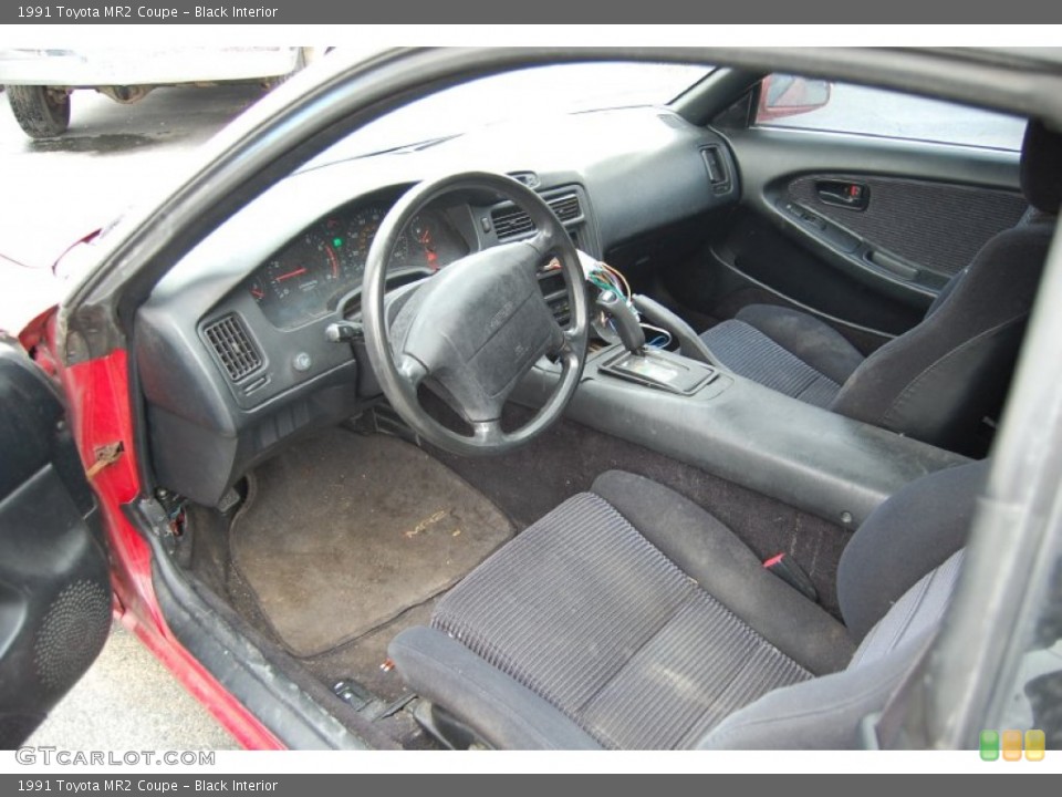 Black 1991 Toyota MR2 Interiors