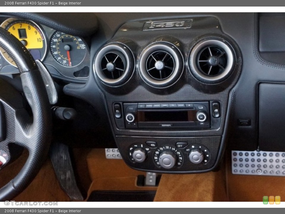 Beige Interior Controls for the 2008 Ferrari F430 Spider F1 #99203848