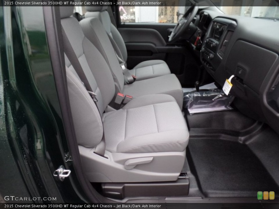 Jet Black/Dark Ash Interior Front Seat for the 2015 Chevrolet Silverado 3500HD WT Regular Cab 4x4 Chassis #99213450