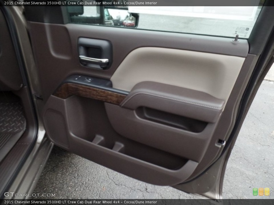 Cocoa/Dune Interior Door Panel for the 2015 Chevrolet Silverado 3500HD LT Crew Cab Dual Rear Wheel 4x4 #99214089