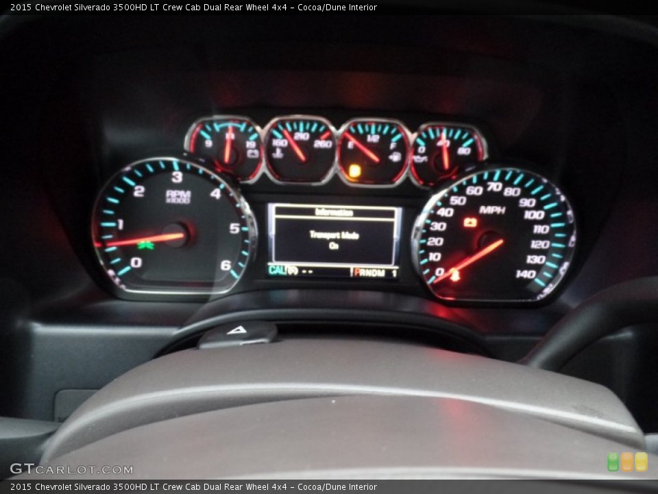 Cocoa/Dune Interior Gauges for the 2015 Chevrolet Silverado 3500HD LT Crew Cab Dual Rear Wheel 4x4 #99214380