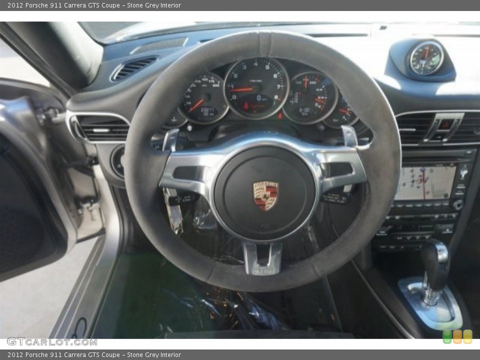 Stone Grey Interior Steering Wheel for the 2012 Porsche 911 Carrera GTS Coupe #99218671