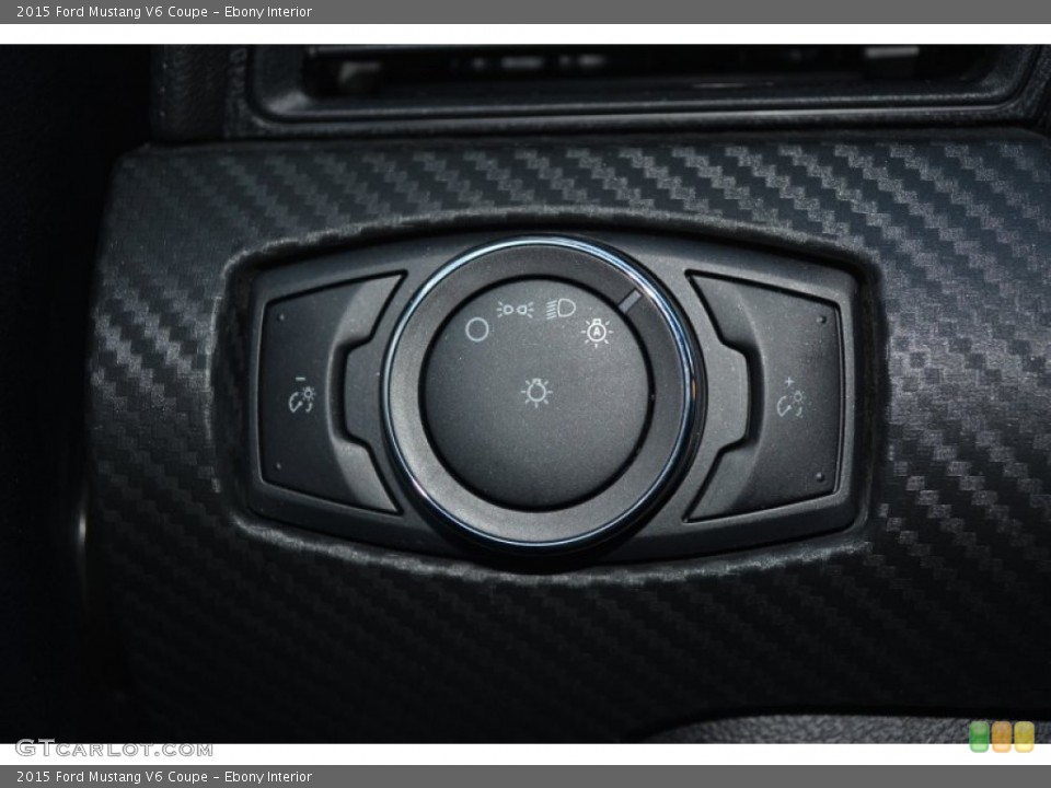 Ebony Interior Controls for the 2015 Ford Mustang V6 Coupe #99219142