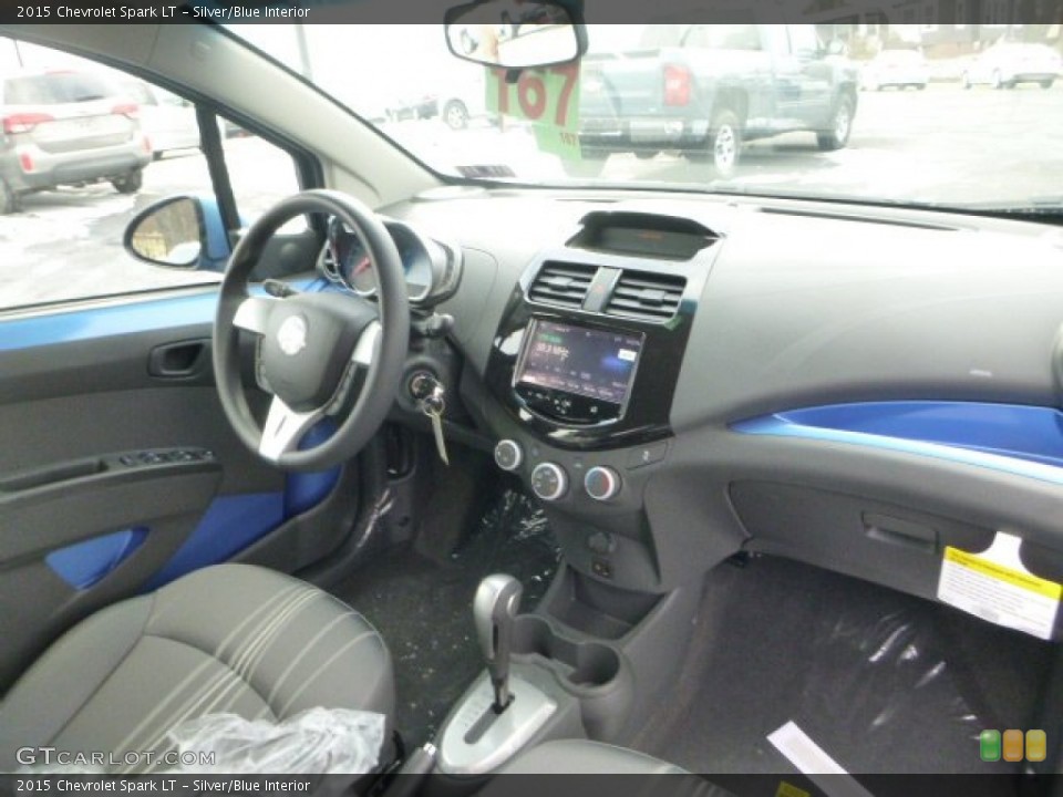 Silver/Blue Interior Dashboard for the 2015 Chevrolet Spark LT #99219736