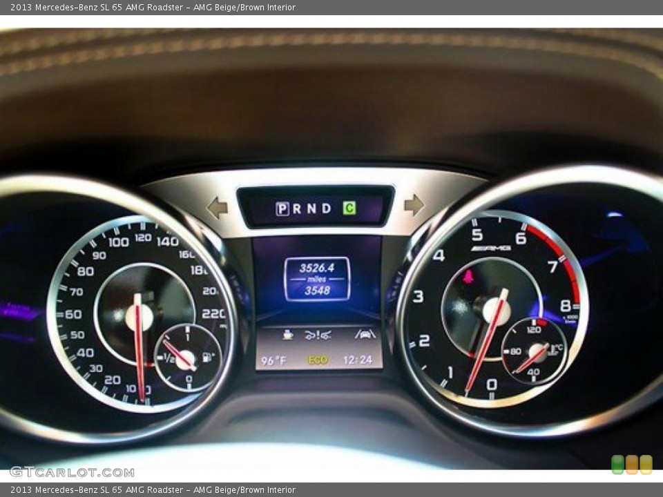 AMG Beige/Brown Interior Gauges for the 2013 Mercedes-Benz SL 65 AMG Roadster #99220336