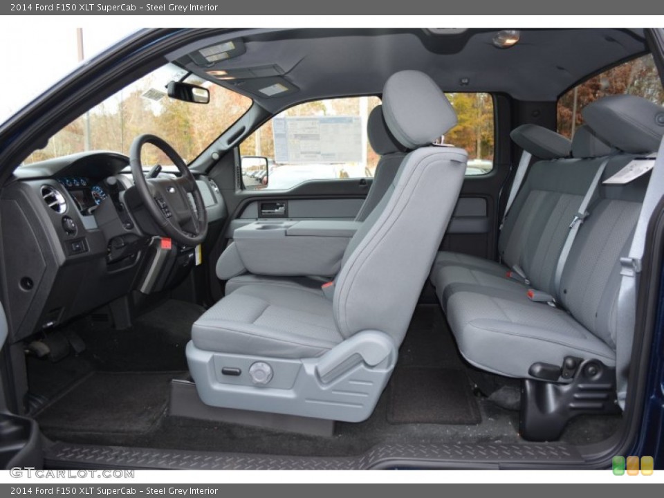 Steel Grey Interior Photo for the 2014 Ford F150 XLT SuperCab #99220645
