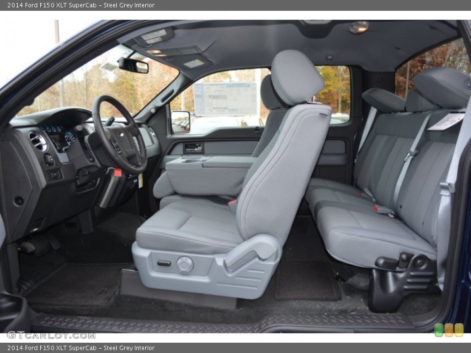 Steel Grey Interior Photo for the 2014 Ford F150 XLT SuperCab #99220645