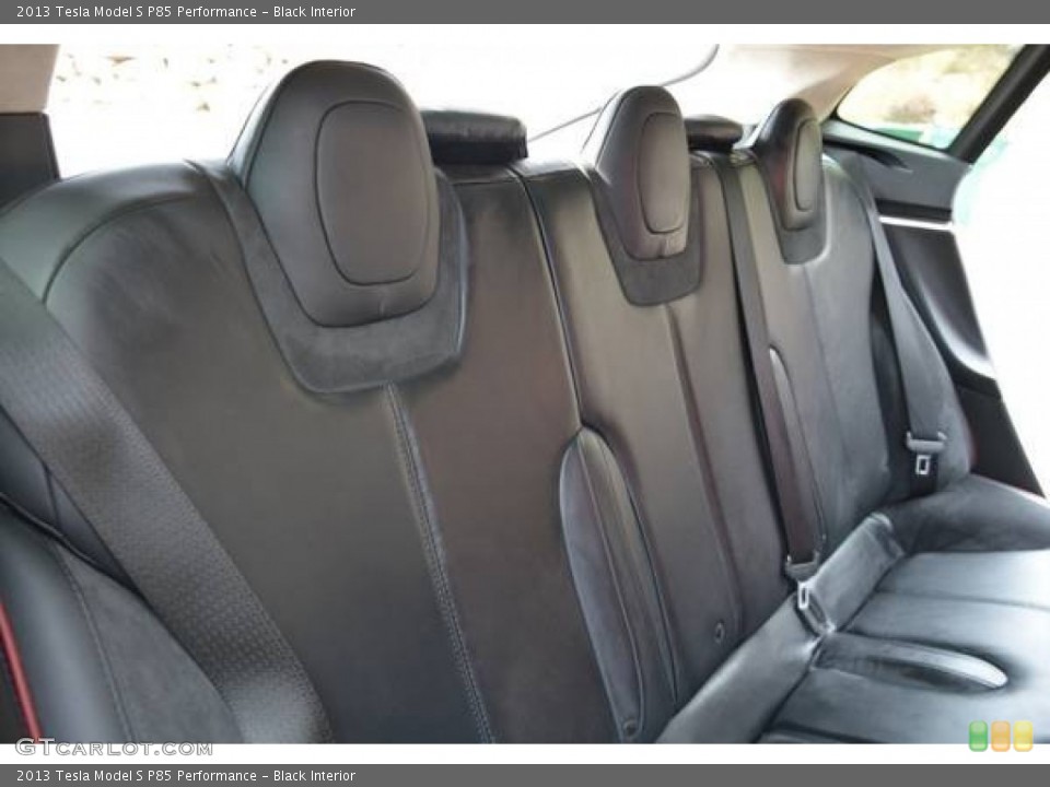 Black Interior Rear Seat for the 2013 Tesla Model S P85 Performance #99221026