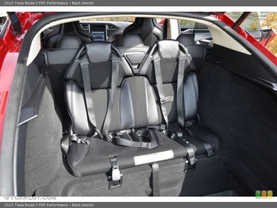 Black Interior Rear Seat for the 2013 Tesla Model S P85 Performance #99221074