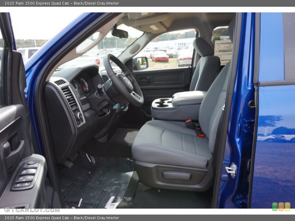 Black/Diesel Gray Interior Photo for the 2015 Ram 1500 Express Quad Cab #99224110