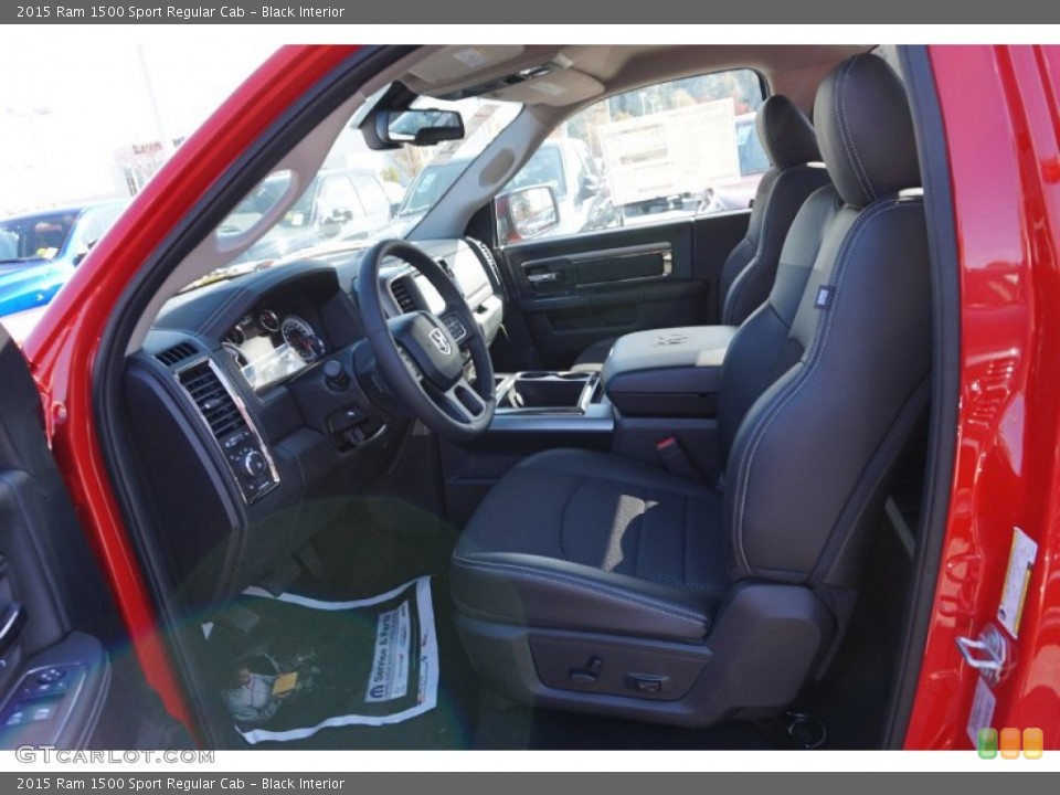 Black Interior Photo for the 2015 Ram 1500 Sport Regular Cab #99226073