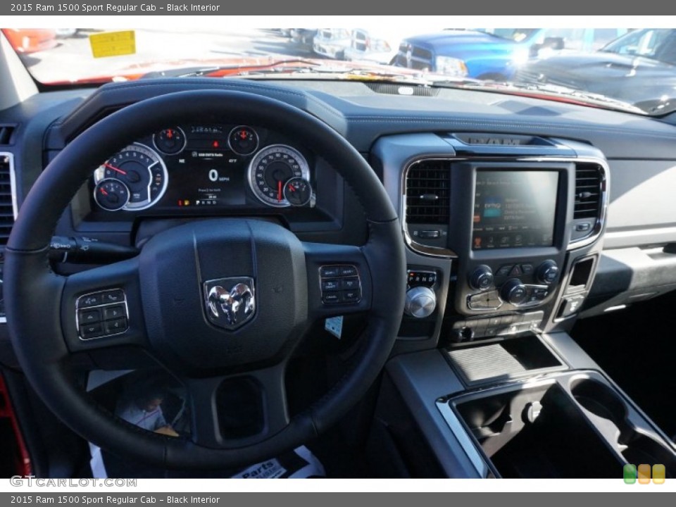 Black Interior Dashboard for the 2015 Ram 1500 Sport Regular Cab #99226097